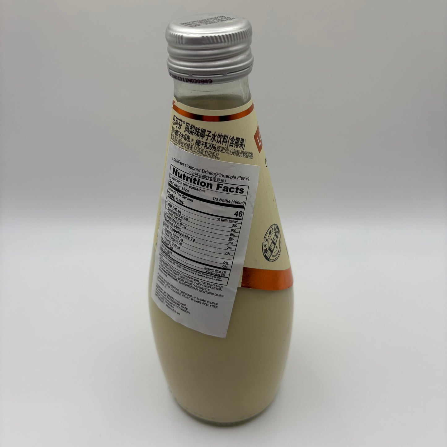 Lock Fun- Coconut Drink- Pineapple flavour 290ml